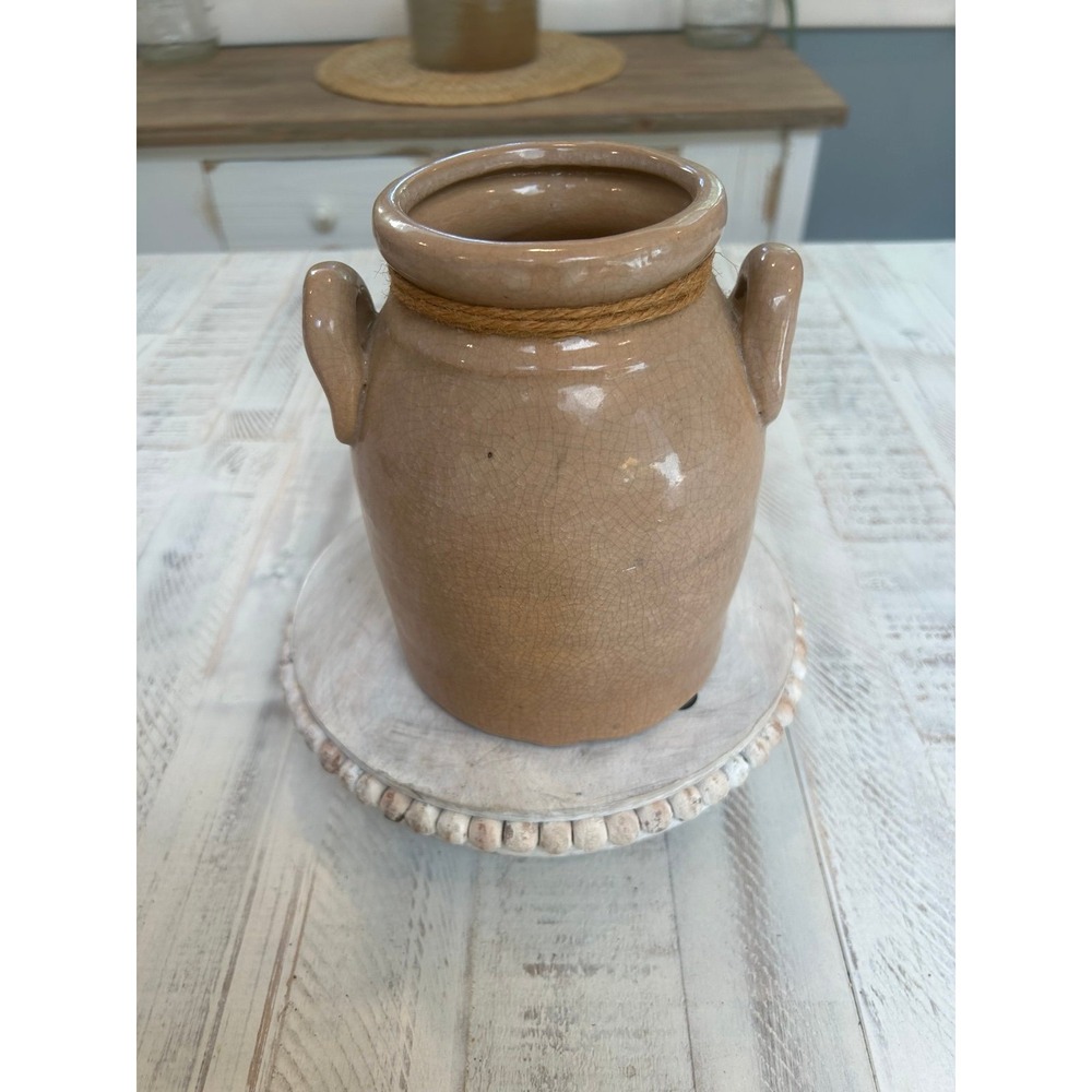 Farm house brown glazed ceramic jug with ceramic star.‎ - Picture 4 of 7